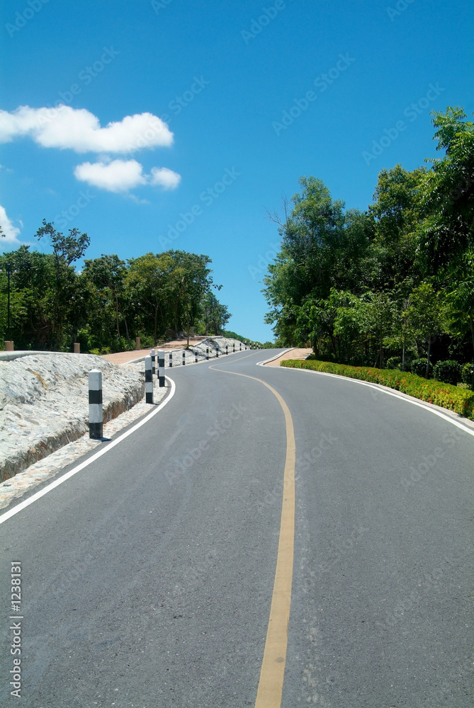 winding road over a hill