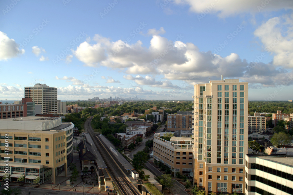Fototapeta premium chicago on the horizon
