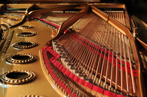 concert grand piano interior