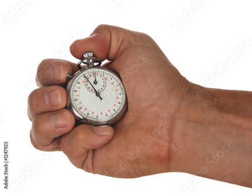 stopwatch with hand