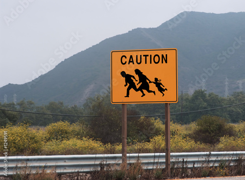 Canvas-taulu immigrant crossing