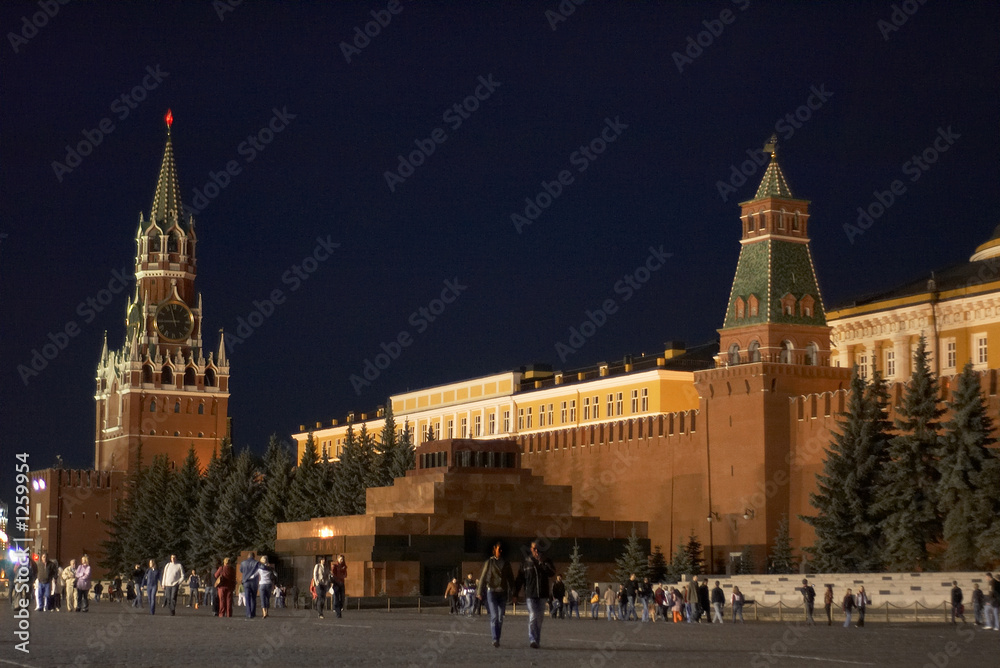 Obraz premium red square in the evening. moscow, russia.
