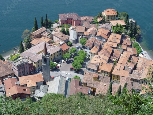 varenna lago di como as seen from the castle photo