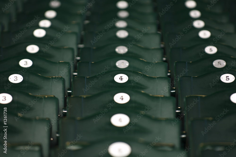 Obraz premium stadium seats close up