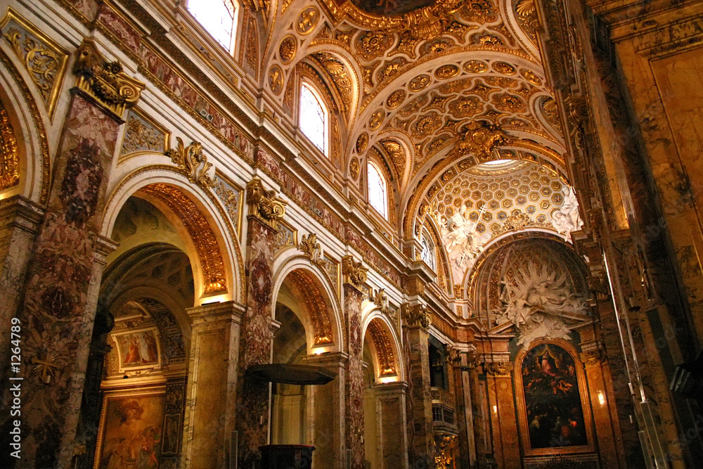 church interior, rome