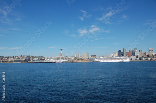 a distant view of seattle