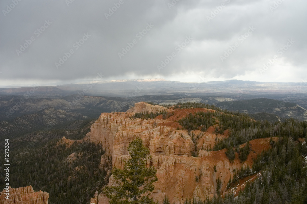 Amphitheater Inspiration Point in Bryce Canyon National Park, Utah 