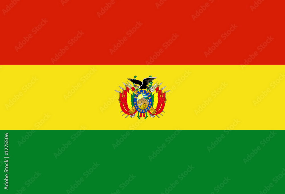 flag of bolivia - obrazy, fototapety, plakaty 
