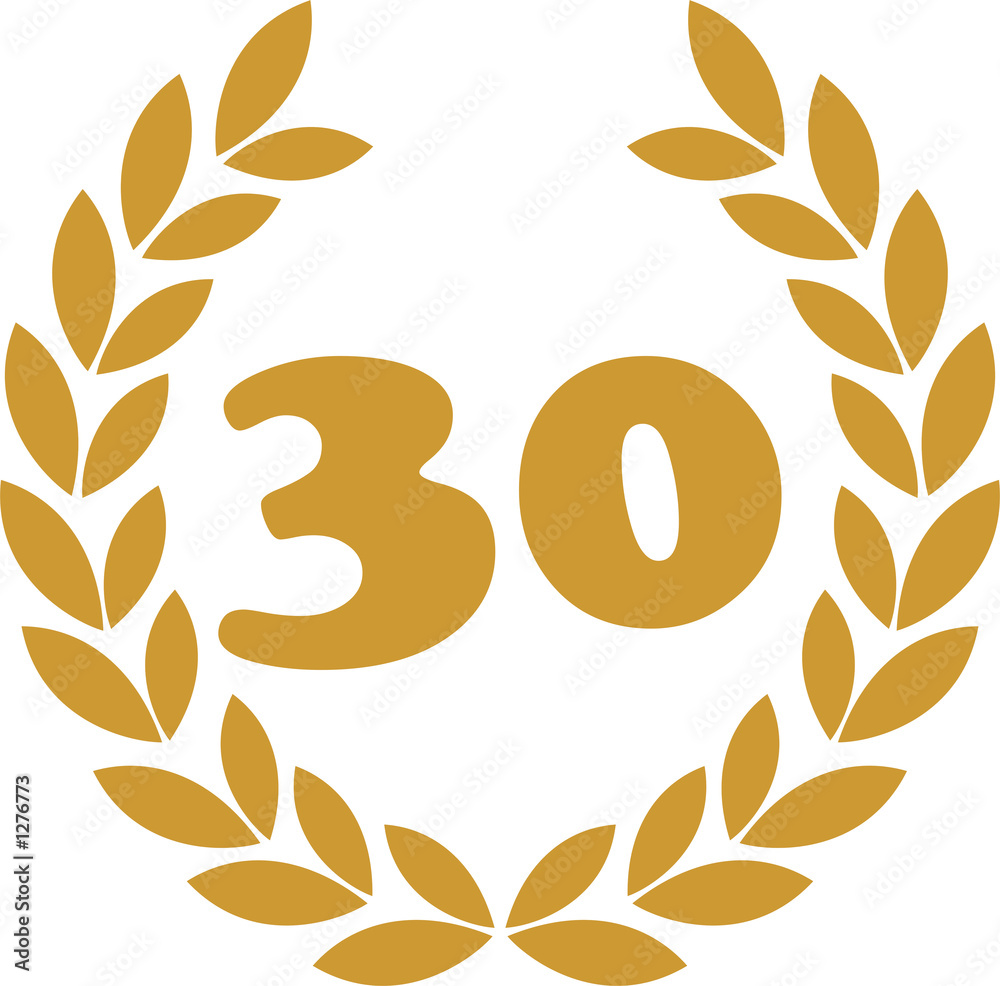 Fototapeta premium lorbeerkranz 30