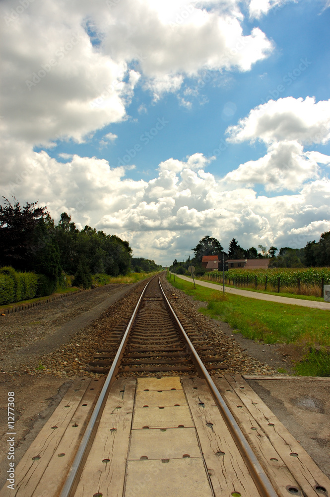 Naklejka premium railroad track, infinity