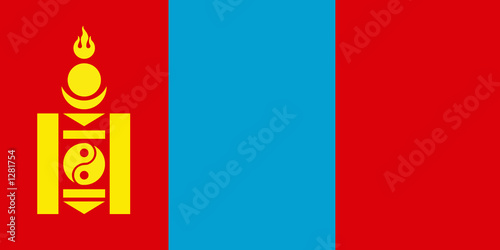 flag of mongolia photo
