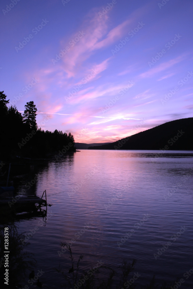 sunrise at loon lake