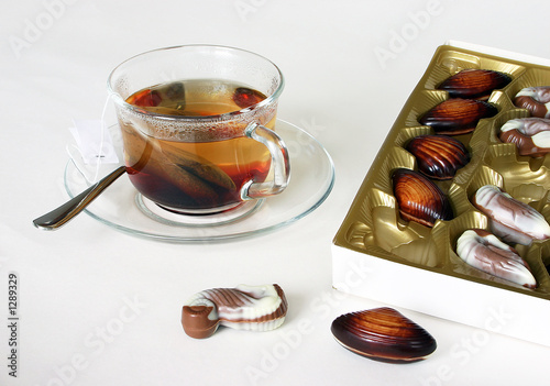 cup of tea and bonbonniere