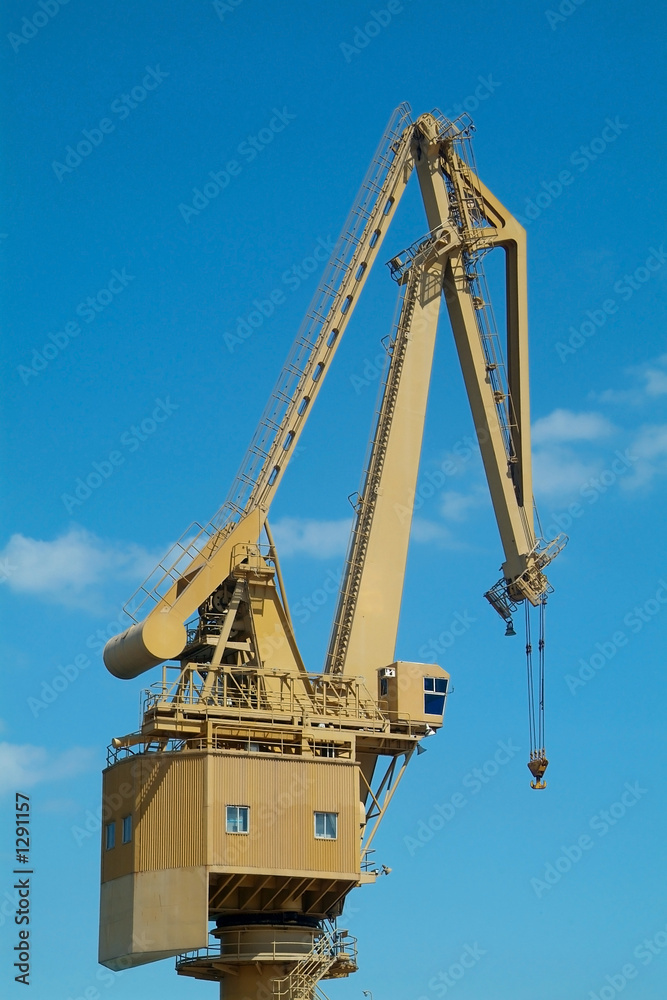 yellow harbour crane yellow harbour crane