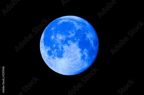 Canvastavla blue moon 22