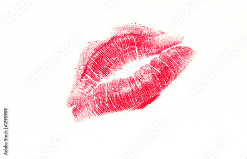 lipstick kiss photo