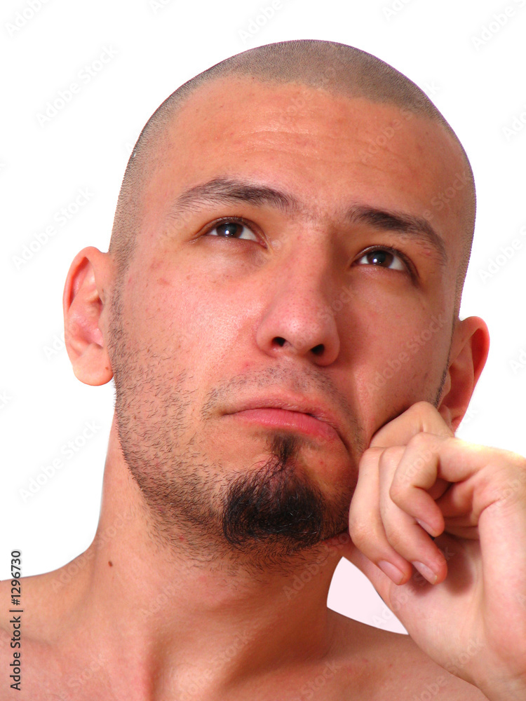Naklejka premium bald guy