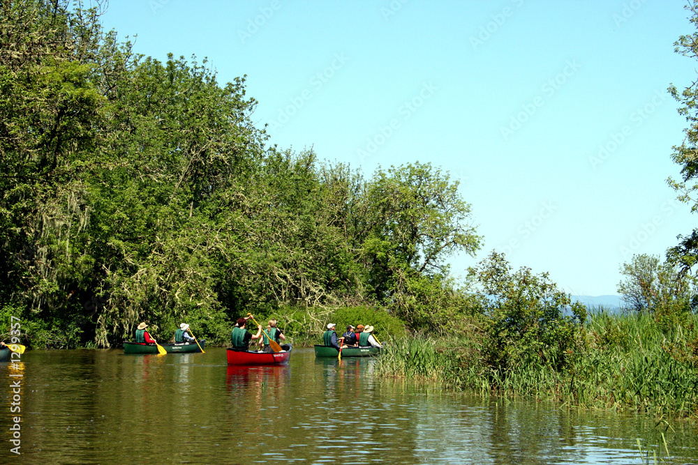 canoers on the water