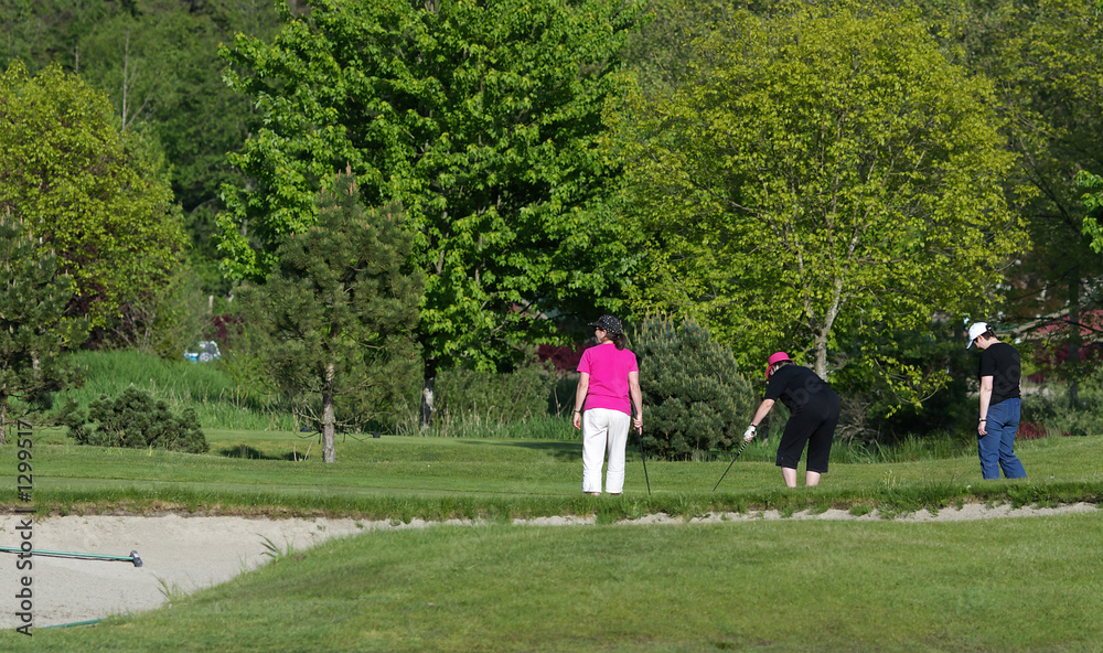 golfing trio golfing trio