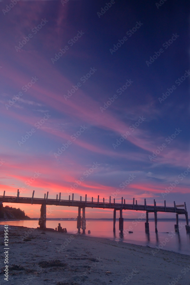 pier at sunset