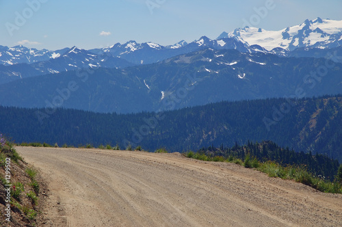 driving in the mountians photo