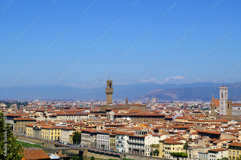 view from michelangelo plazza    of florence