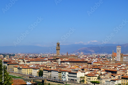 view from michelangelo plazza    of florence