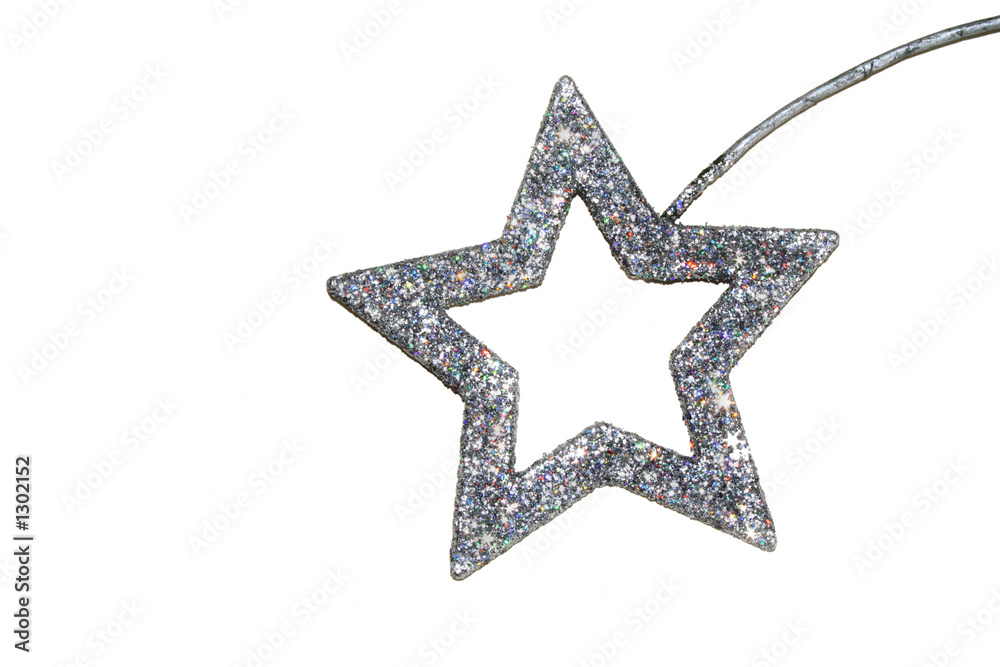 glittery star