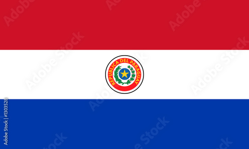 flag of paraguay (obverse) photo