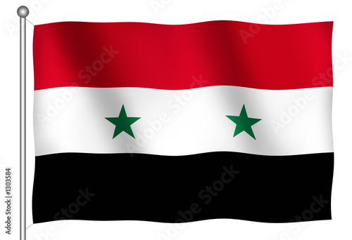 Free Download flag of syria waving - GFXLoad