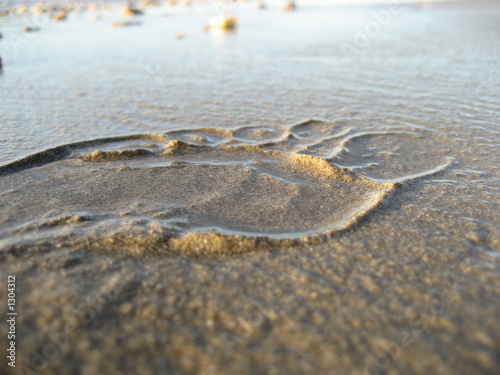 fussabdruck im sand