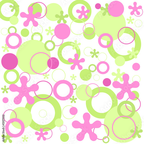 circles and flowers design