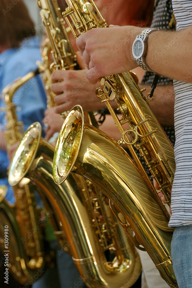 Obraz premium saxophonisten