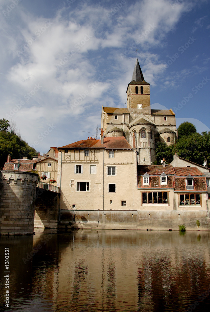 historic buildings on a tranquil river