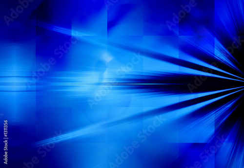 blue rays of light background