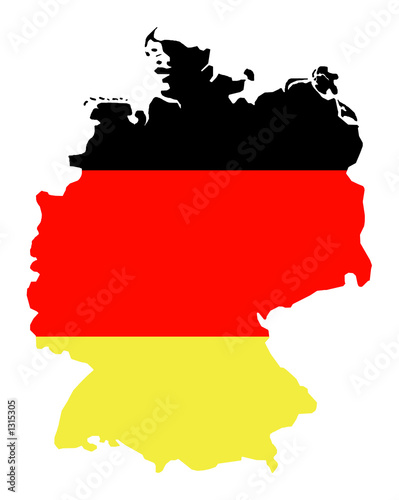 karte von deutschland - freigestellt 01