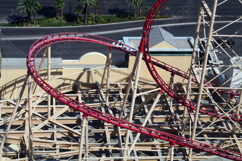 Canvas Print roller coaster structure