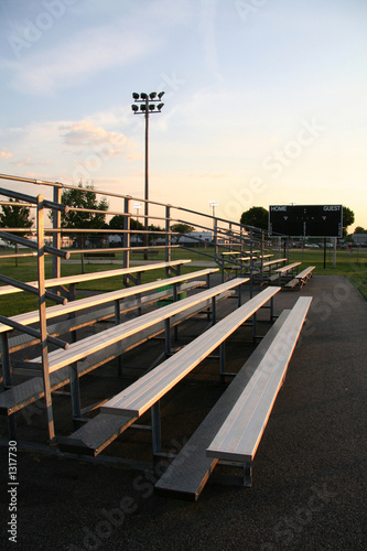 score board next to bleachers photo