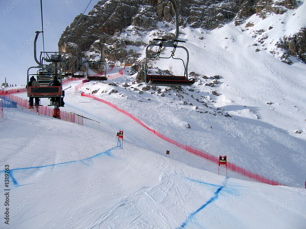ski race course ski race course