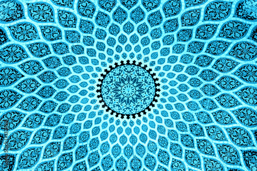 blue persian design
