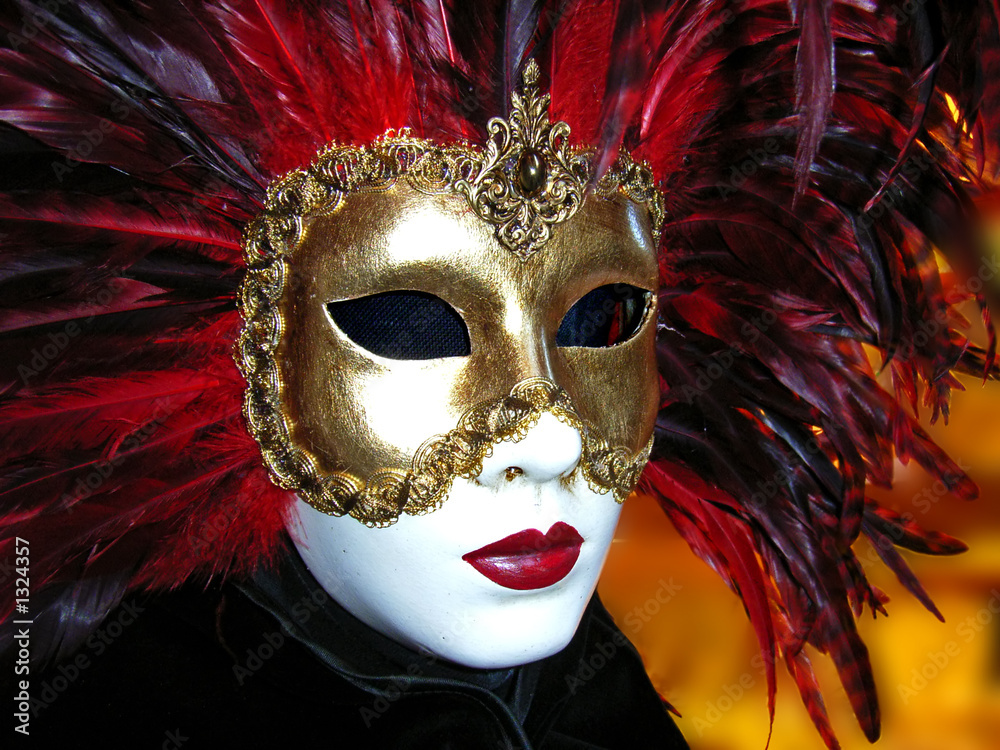 mascara veneciana 3 foto de Stock