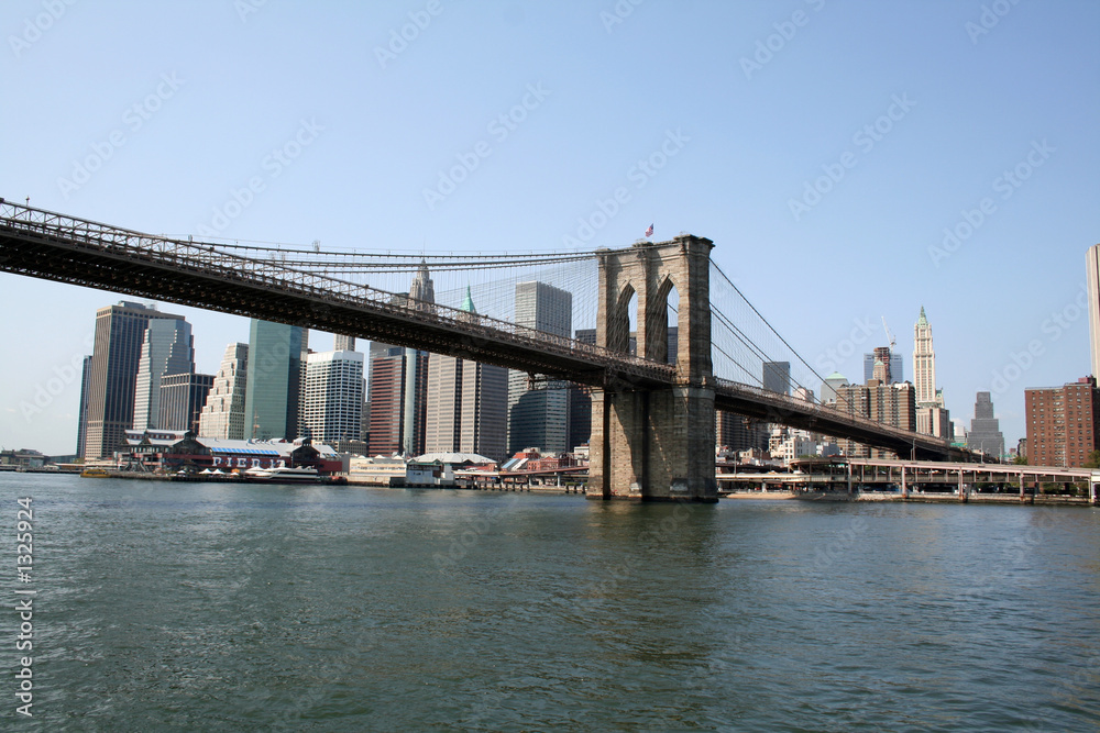 Obraz premium manhattan and brooklyn bridge