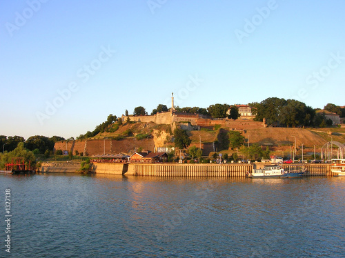 belgrade in sunset colores