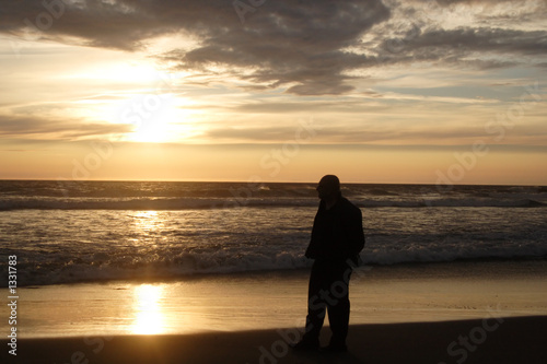 watching the sunset