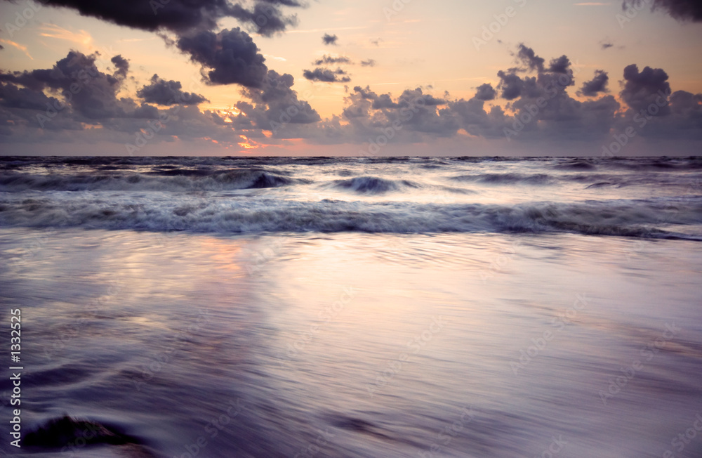 beach in the evening