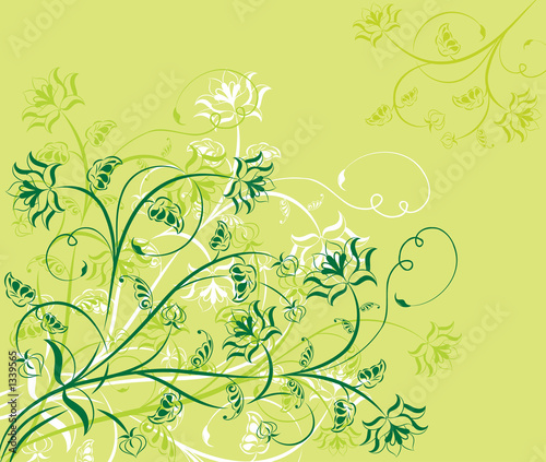 floral background, elements for design