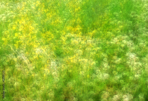 Valokuva impressionist field with wildflowers