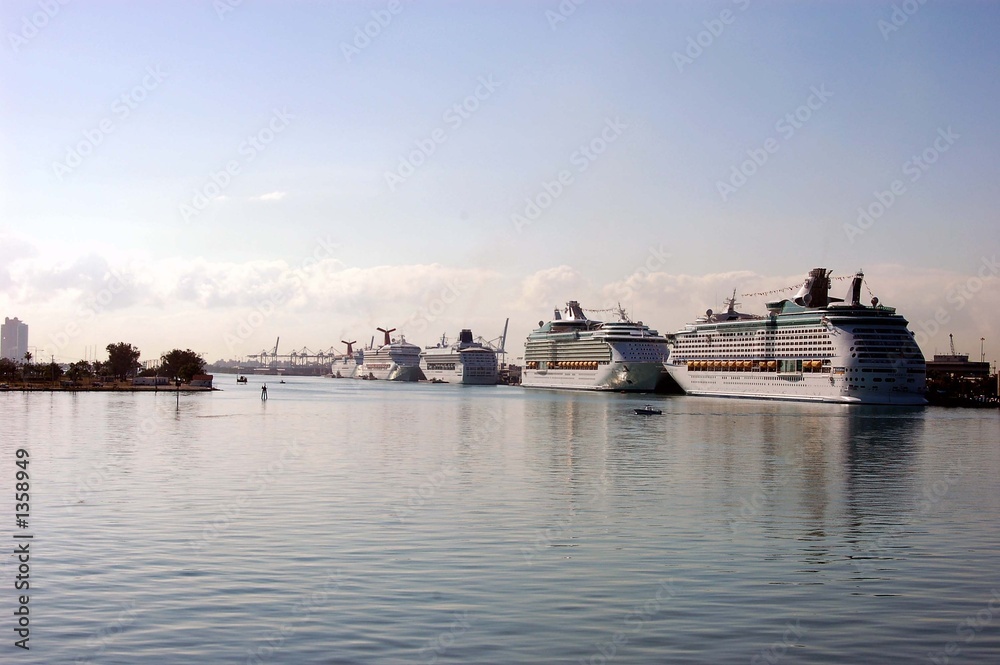 cruise ships in government cut,miami