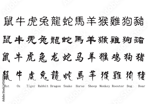 фотографія chinese zodiac