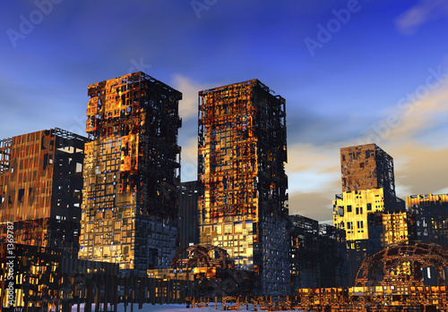 ruined city